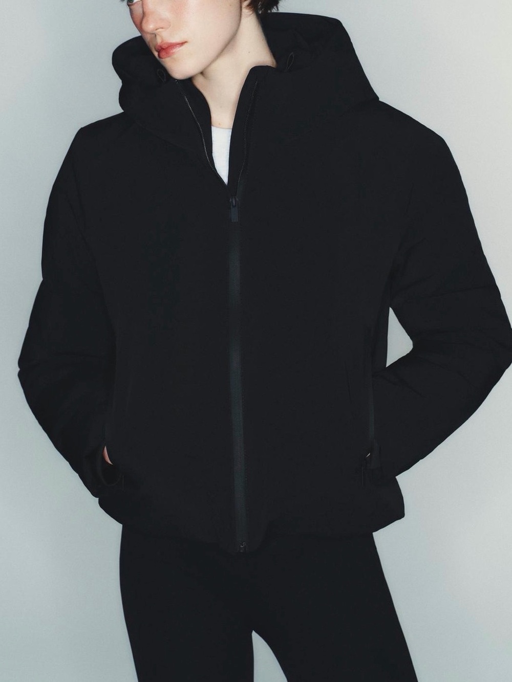 NWT ZARA WATER REPELLENT WINDPROOF HOODIE ANORAK JACKET SIZE M